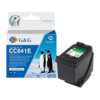 Obrazek G&G kompatibilní ink s CC641EE, black, NH-RC641BK, pro HP Deskjet D1660, Deskjet
