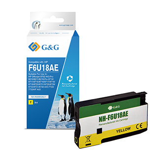 Obrazek G&G kompatibilní ink s F6U18AE, yellow, 1600str., NH-R00953XLY, pro HP 