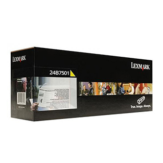 Obrazek Lexmark 24B7501 originální tonerová kazeta, barva náplně žlutá, výtěžnost cartridge 6000 stran