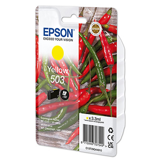 Obrazek Epson originální ink C13T09Q44010, T09Q440, 503, yellow, 3.3ml, Epson XP-5200, X