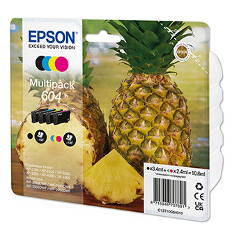 Obrazek Epson originální ink C13T10G64010, T10G640, 604, CMYK, 500str., 3x2.4/3.4ml, Eps