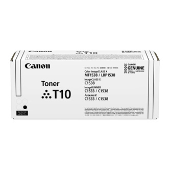 Obrazek Canon T10 4566C001 originální tonerová kazeta, barva náplně černá, výtěžnost cartridge 13000 stran
