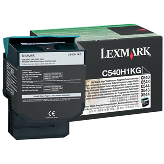 Obrazek Lexmark C540H1KG originální tonerová kazeta, barva náplně černá, výtěžnost cartridge 2500 stran