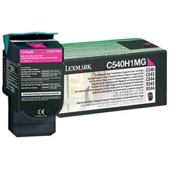Obrazek Lexmark C540H1MG originální tonerová kazeta, barva náplně purpurová, výtěžnost cartridge 2000 stran