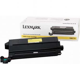 Obrazek Lexmark 12N0770 originální tonerová kazeta, barva náplně žlutá, výtěžnost cartridge 14000 stran