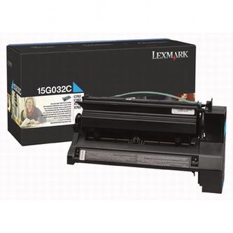 Obrazek Lexmark 15G032C originální tonerová kazeta, barva náplně azurová, výtěžnost cartridge 15000 stran