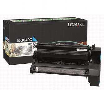 Obrazek Lexmark 15G042C originální tonerová kazeta, barva náplně azurová, výtěžnost cartridge 15000 stran