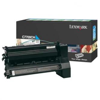 Obrazek Lexmark C7700CH originální tonerová kazeta, barva náplně azurová, výtěžnost cartridge 10000 stran