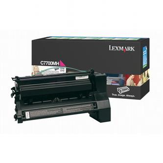 Obrazek Lexmark C7700MH originální tonerová kazeta, barva náplně purpurová, výtěžnost cartridge 10000 stran