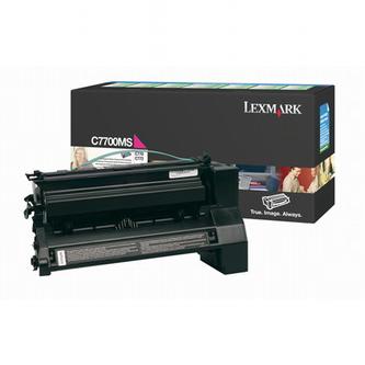Obrazek Lexmark C7700MS originální tonerová kazeta, barva náplně purpurová, výtěžnost cartridge 6000 stran