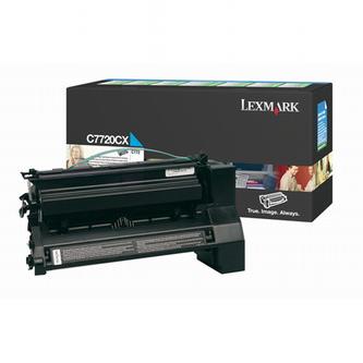 Obrazek Lexmark C7720CX originální tonerová kazeta, barva náplně azurová, výtěžnost cartridge 15000 stran