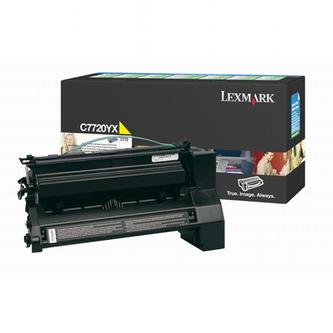 Obrazek Lexmark C7720YX originální tonerová kazeta, barva náplně žlutá, výtěžnost cartridge 15000 stran