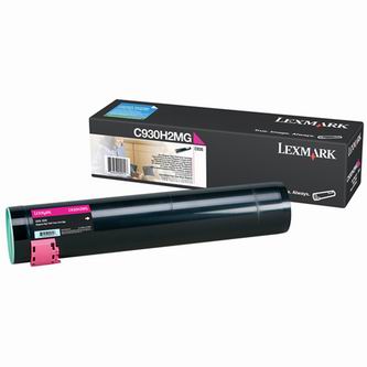 Obrazek Lexmark C930H2MG originální tonerová kazeta, barva náplně purpurová, výtěžnost cartridge 24000 stran