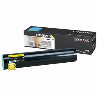 Obrazek Lexmark C930H2YG originální tonerová kazeta, barva náplně žlutá, výtěžnost cartridge 24000 stran