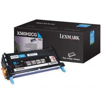 Obrazek Lexmark X560H2CG originální tonerová kazeta, barva náplně azurová, výtěžnost cartridge 10000 stran
