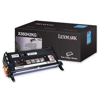 Obrazek Lexmark X560H2KG originální tonerová kazeta, barva náplně černá, výtěžnost cartridge 10000 stran