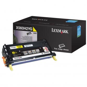 Obrazek Lexmark X560H2YG originální tonerová kazeta, barva náplně žlutá, výtěžnost cartridge 10000 stran