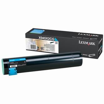 Obrazek Lexmark X945X2CG originální tonerová kazeta, barva náplně azurová, výtěžnost cartridge 22000 stran