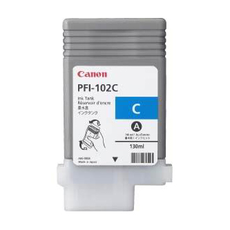 Obrazek Canon PFI-102 0896B001 originální inkoustová kazeta, barva náplně azurová