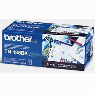 Obrazek Brother TN135 TN135BK originální tonerová kazeta, barva náplně černá, výtěžnost cartridge 5000 stran