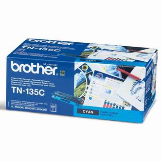 Obrazek Brother TN135 TN135C originální tonerová kazeta, barva náplně azurová, výtěžnost cartridge 4000 stran