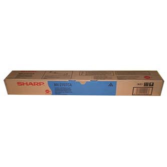 Obrazek Sharp MX-27GTCA originální tonerová kazeta, barva náplně azurová, výtěžnost cartridge 15000 stran