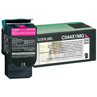 Obrazek Lexmark C544X1MG originální tonerová kazeta, barva náplně purpurová, výtěžnost cartridge 4000 stran