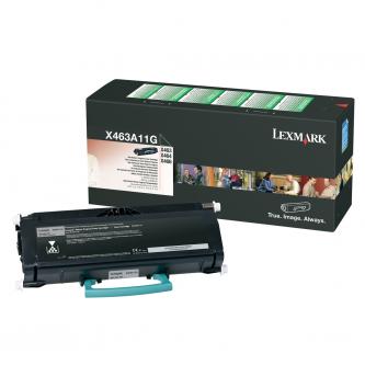 Obrazek Lexmark X463A11G originální tonerová kazeta, barva náplně černá, výtěžnost cartridge 3500 stran