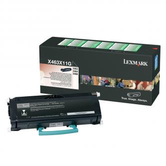 Obrazek Lexmark X463X11G originální tonerová kazeta, barva náplně černá, výtěžnost cartridge 15000 stran