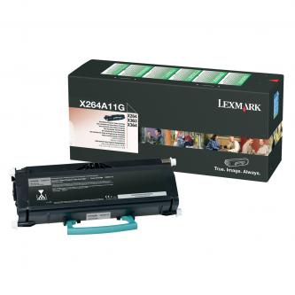 Obrazek Lexmark X264A11G originální tonerová kazeta, barva náplně černá, výtěžnost cartridge 3500 stran