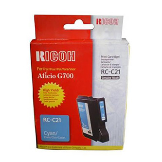 Obrazek Ricoh 402279 originální inkoustová kazeta, barva náplně azurová, výtěžnost cartridge 2300 stran