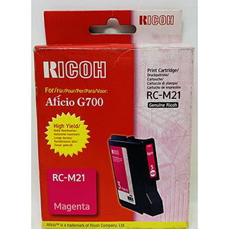 Obrazek Ricoh 402278 originální inkoustová kazeta, barva náplně purpurová, výtěžnost cartridge 2300 stran
