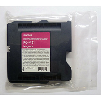 Obrazek Ricoh 405504 originální inkoustová kazeta, barva náplně purpurová, výtěžnost cartridge 2500 stran