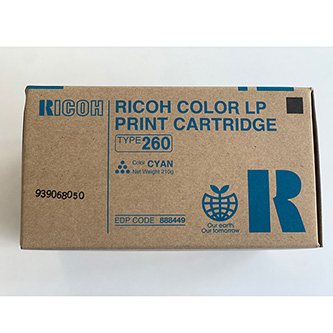 Obrazek Ricoh 888449 originální tonerová kazeta, barva náplně azurová, výtěžnost cartridge 10000 stran