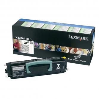 Obrazek Lexmark X203A11G originální tonerová kazeta, barva náplně černá, výtěžnost cartridge 2500 stran