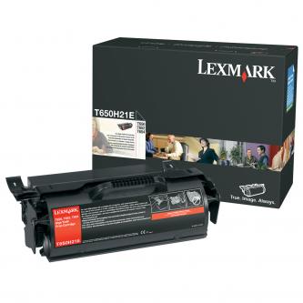 Obrazek Lexmark T650H21E originální tonerová kazeta, barva náplně černá, výtěžnost cartridge 25000 stran