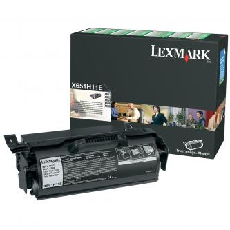 Obrazek Lexmark X651H11E originální tonerová kazeta, barva náplně černá, výtěžnost cartridge 25000 stran
