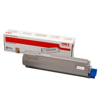 Obrazek Oki C801 44643003 originální tonerová kazeta, barva náplně azurová, výtěžnost cartridge 7000 stran