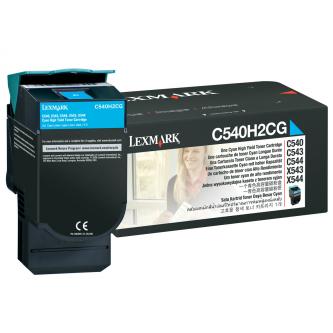 Obrazek Lexmark C540H2CG originální tonerová kazeta, barva náplně azurová, výtěžnost cartridge 2000 stran