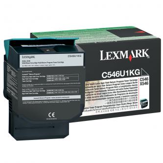 Obrazek Lexmark C546U1KG originální tonerová kazeta, barva náplně černá, výtěžnost cartridge 8000 stran