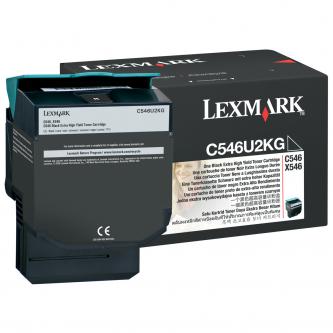 Obrazek Lexmark C546U2KG originální tonerová kazeta, barva náplně černá, výtěžnost cartridge 8000 stran