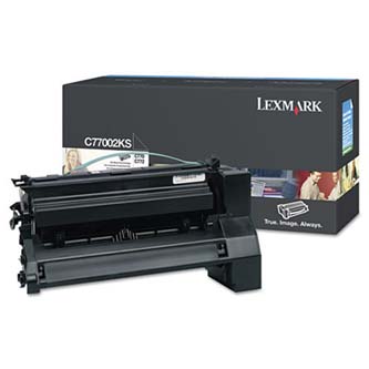 Obrazek Lexmark C7702KS originální tonerová kazeta, barva náplně černá, výtěžnost cartridge 6000 stran