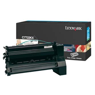 Obrazek Lexmark C7722KX originální tonerová kazeta, barva náplně černá, výtěžnost cartridge 15000 stran