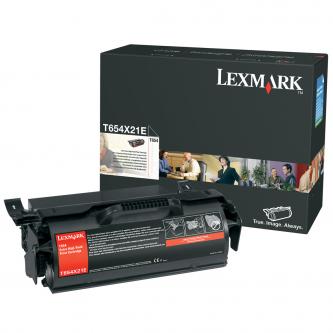 Obrazek Lexmark T654X21E originální tonerová kazeta, barva náplně černá, výtěžnost cartridge 36000 stran