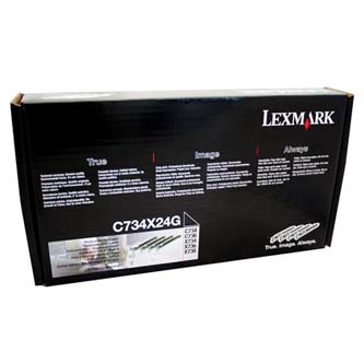 Obrazek Lexmark C734X24G válcová jednotka, barva náplně azurová/purpurová/žlutá/černá, výtěžnost cartridge 80000 stran
