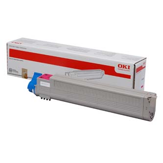 Obrazek Oki C9655 43837130 originální tonerová kazeta, barva náplně purpurová, výtěžnost cartridge 22000 stran
