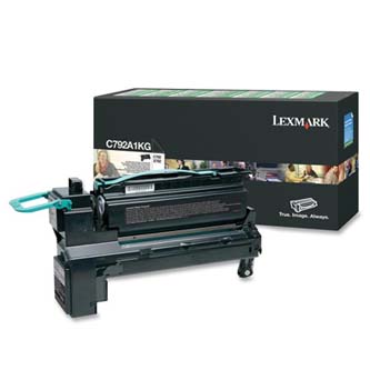 Obrazek Lexmark C792A1KG originální tonerová kazeta, barva náplně černá, výtěžnost cartridge 6000 stran