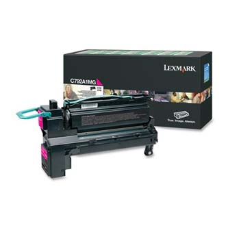 Obrazek Lexmark C792A1MG originální tonerová kazeta, barva náplně purpurová, výtěžnost cartridge 6000 stran