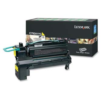 Obrazek Lexmark C792A1YG originální tonerová kazeta, barva náplně žlutá, výtěžnost cartridge 6000 stran