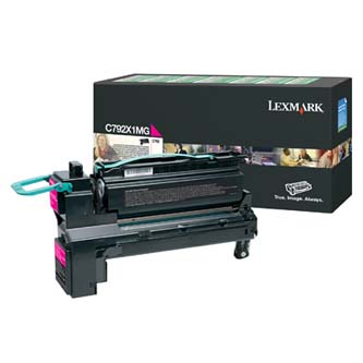 Obrazek Lexmark C792X1MG originální tonerová kazeta, barva náplně purpurová, výtěžnost cartridge 20000 stran